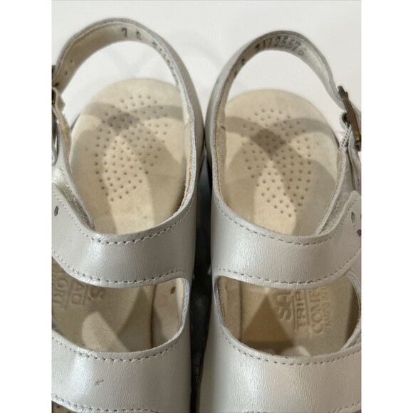 SAS San Antonio Shoe Sandals Women 7S (7AAA) Tripad Comfort Linen Shoes Narrow - Picture 5 of 14